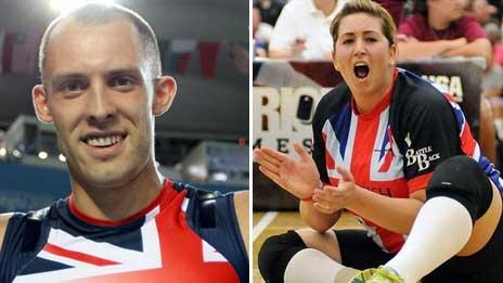 London 2012 athletes Dai Greene and Samantha Bowen