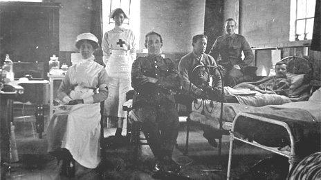 Nurses and patients from Shepreth hospital