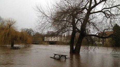 The River Ure at Boroughbridge