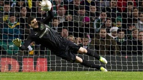 Celtic goalkeeper Fraser Forster