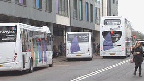 New Liberty Bus buses in Jersey