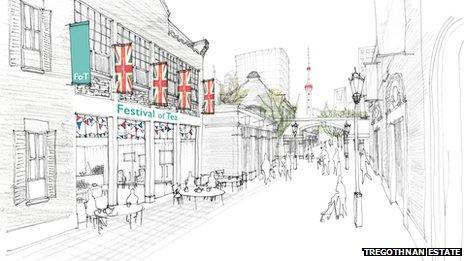 Artist's impression of Festival of Tea in China