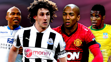 El-Hadji Diouf, Fabricio Coloccini, Ashley Young, Wilfried Zaha