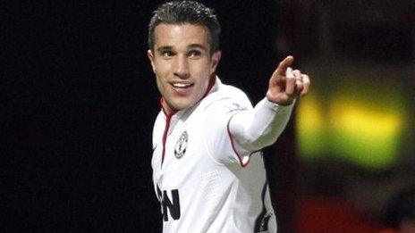 Manchester United scorer Robin van Persie