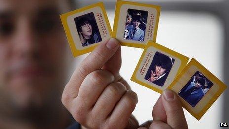 Colour transparencies of The Beatles taken during their first tour of the USA in 1964