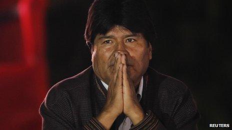 Evo Morales in Venezuela, 16 Dec 2012