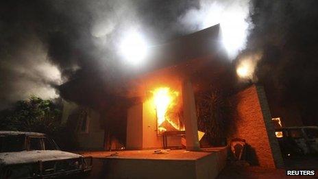 US consulate attack in Benghazi, 11 Sept 2012