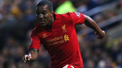 Andre Wisdom in action for Liverpool