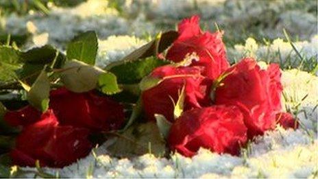 The ashes were buried in a mass grave in the Garden of Remembrance