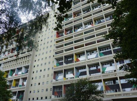 Corbusier block of flats in Berlin