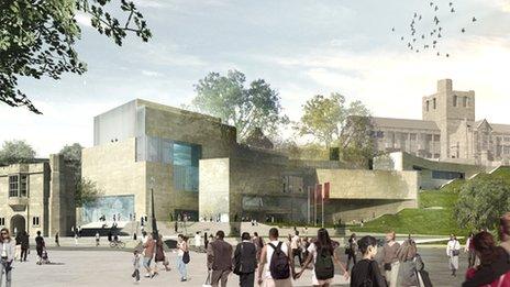 Artist's impression of Pontio arts and innovation centre