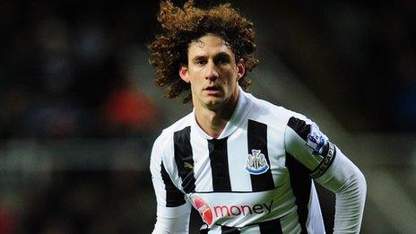 Newcastle captain Fabricio Coloccini