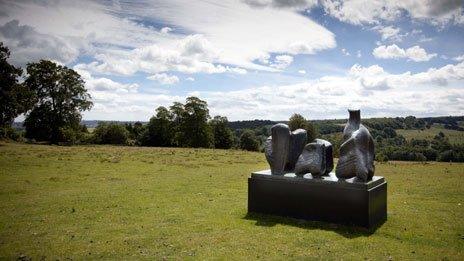 Henry Moore Three Piece Reclining figure