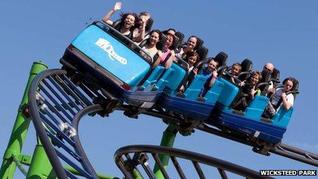 Wicksteed Park rollercoaster