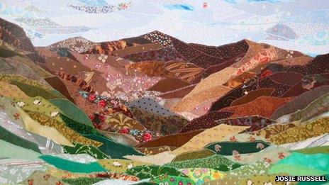 An example of Josie Russell's textile art