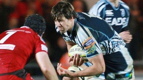 James Down in action for the Blues