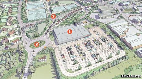 Artist's impression of the proposed store