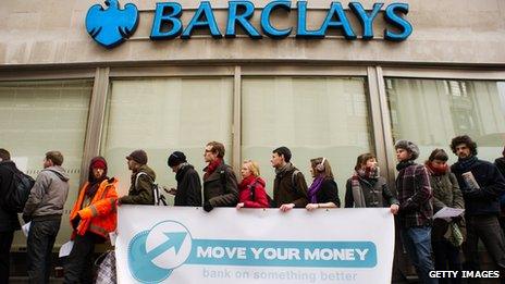 Barclays protest