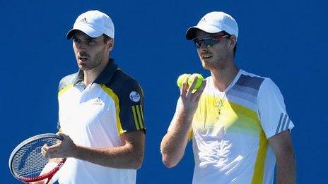 From left: Colin Fleming; Jamie Murray