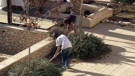 Ayalim members gardening