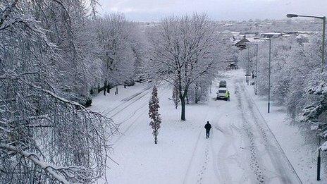 People walk down Grapes Hill, Norwich, on Tuesday lunchtime