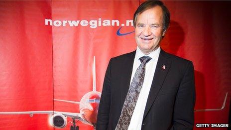 Norwegian Air Shuttle chief executive Bjorn Kjos