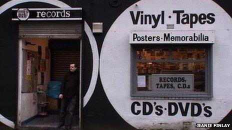 Tom Butchart outside Sound It Out in Stockton