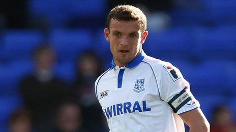 Tranmere Rovers captain James Wallace