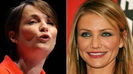 Kirsty Williams and Cameron Diaz