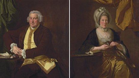 Portraits of Francis Hurt and Mary Hurt