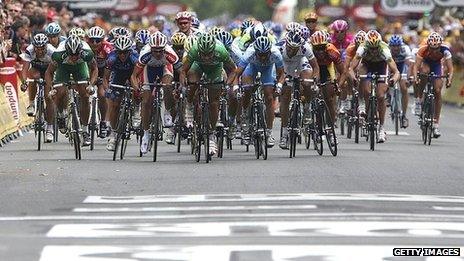 Tour de France cyclists