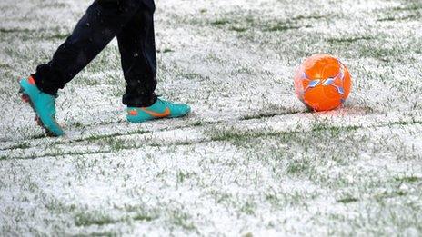 Snow hits sporting calendar