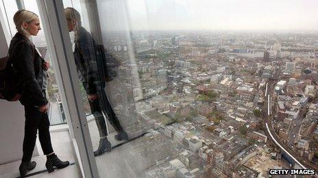 Shard interior with view