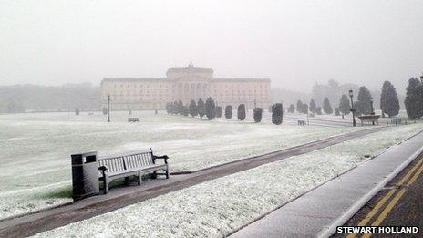 Snow at Stormont