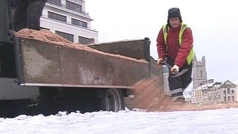 Gritting in Cardiff