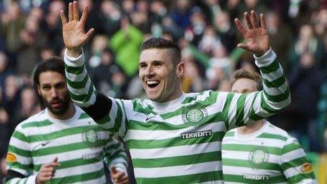 Celtic striker Gary Hooper