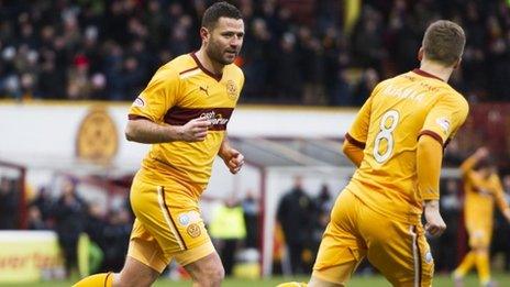 Motherwell goalscorer Michael Higdon