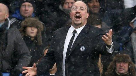 Chelsea manager Rafael Benitez