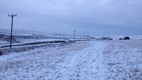 Snow near Penzance