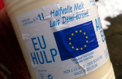 A carton of EU milk for the poor