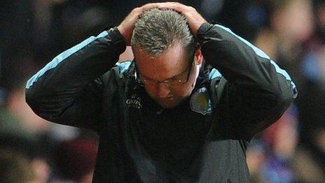 Aston Villa manager Paul Lambert