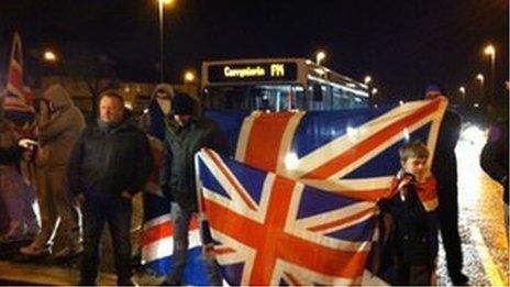 Loyalist protest in Londonderry