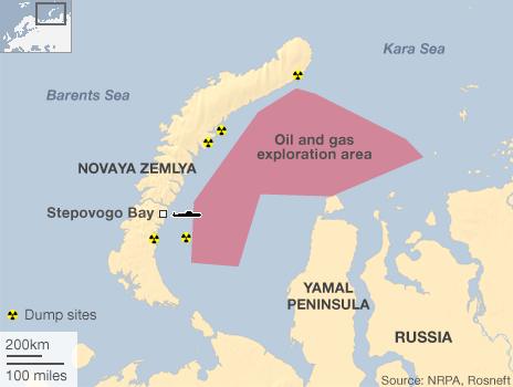 Kara Sea map