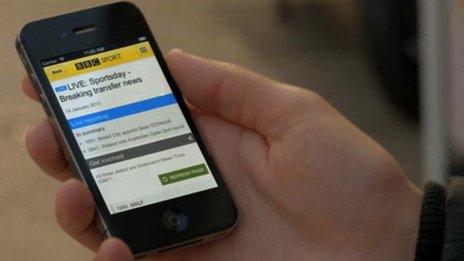 The BBC Sport app