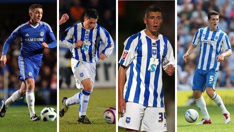 Anton Rodgers, George Barker, Steve Cook and Lewis Dunk