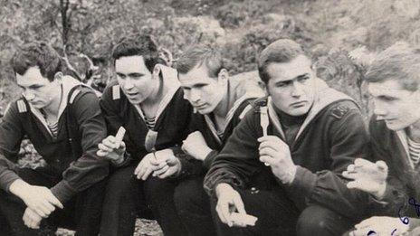 Group of K-27 sailors (pic: Vyacheslav Mazurenko)