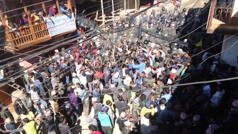 Protests in Dailekh on 23 January 2013