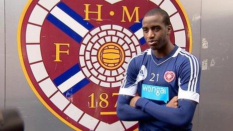 Hearts loan signing Michael Ngoo