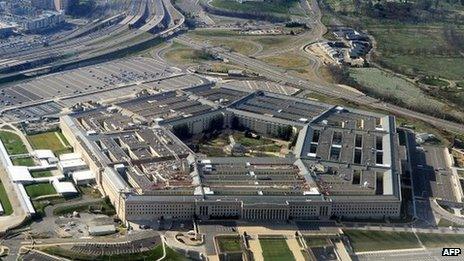 Pentagon building in Washington, DC on 26 December 2011