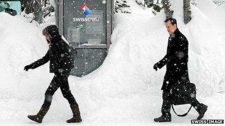 Delegates at Davos